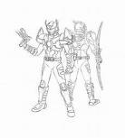 铠甲勇士简笔画