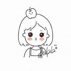 q版人物萌图手绘女生