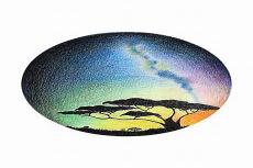 用彩铅画渐变星空